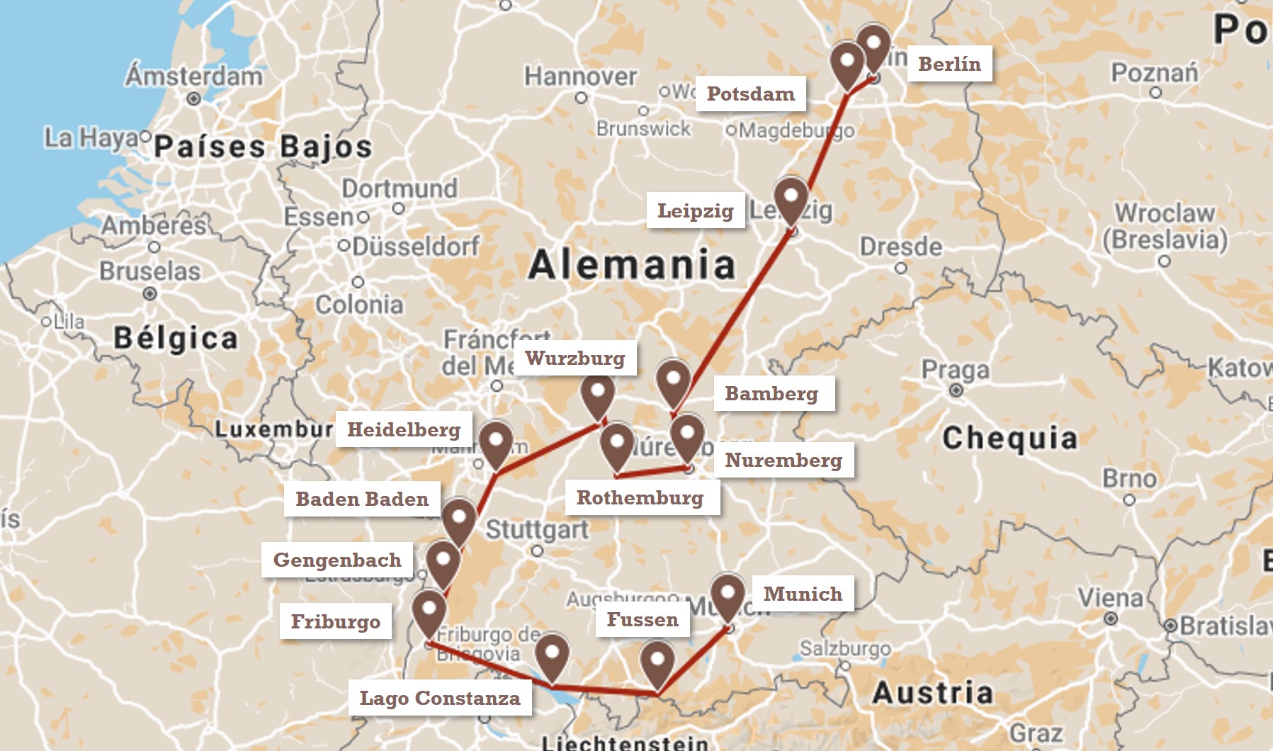 Viaje a medida | Ruta en coche Alemania | Mi Mundo Travel Planner